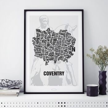 Emplacement lettre Coventry Lady Godiva - 40x50cm-passepartout 2