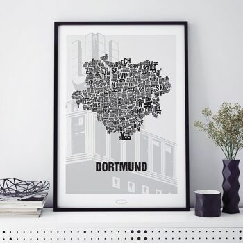 Emplacement de la lettre Dortmund Union U - 50x70cm impression numérique 2