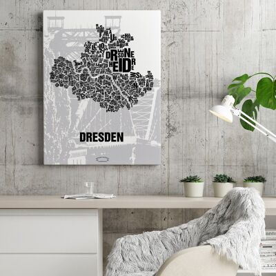 Lugar de letras Dresden Blue Wonder - 40x50cm-lienzo-en-camilla