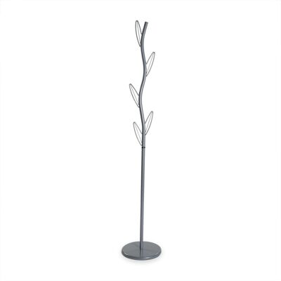 METAL COAT RACK LEAVES GRAY 18790766