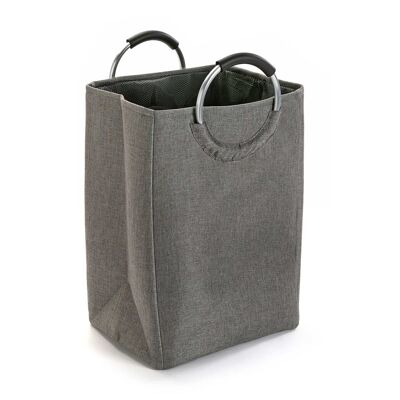 LAUNDRY BASKET WITH HANDLES DARK GRAY 19485342