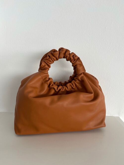 Isabel Cognac Leather Crossbody Handbag