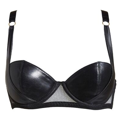 Vegan Leather Nina Balcony Bra