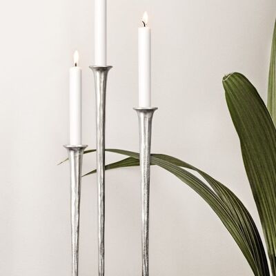 Candelabros Gallery set/3 Plata