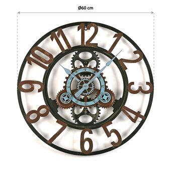 HORLOGE MURALE EN MÉTAL 60CM 21110022 5