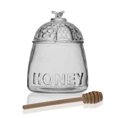 HONEYPOT WITH LID AND SAUCE 21250009