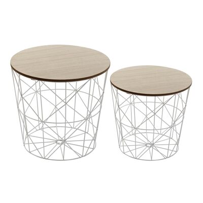 SET DEUX TABLES D'APPOINT 21360511