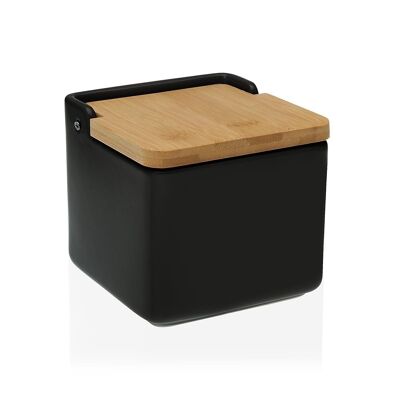 SALIÈRE EN BAMBOU NOIR 21440156