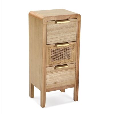 RATTAN CHEST OF 3 DRAWERS 21530042