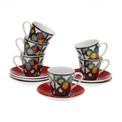 SET OF 6 URBAN COFFEE CUPS 21910016