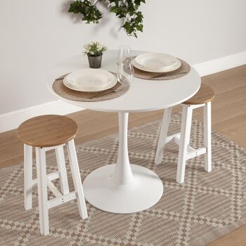 TABLE DE CUISINE BLANCHE 22020040 2