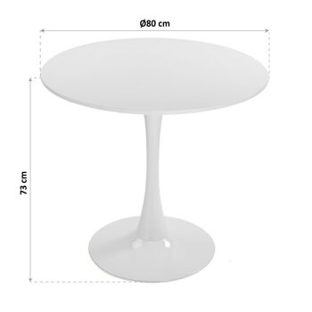 TABLE DE CUISINE BLANCHE 22020040 3