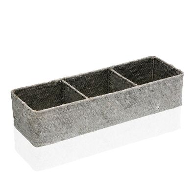 BOX 3 GRAY COMPARTMENTS 22040020