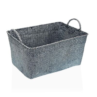 RECTANGULAR BASKET WITH BLUE HANDLE 22040030