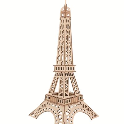 Wooden building kit Eiffel Tower