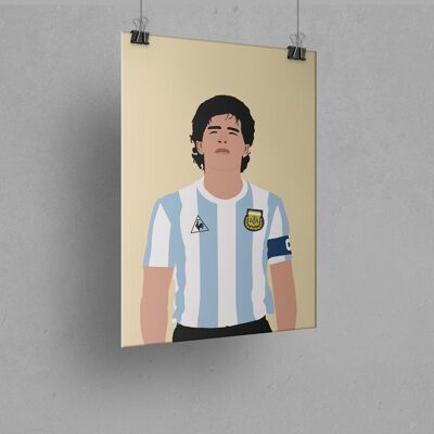 Maradona A3 - Marco 40x50cm