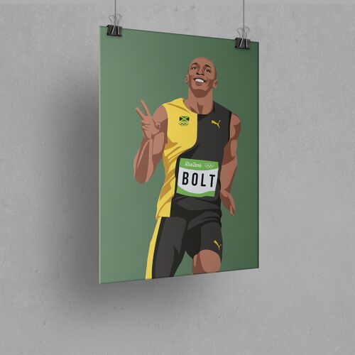 Usain A4 - Cadre 30x40cm