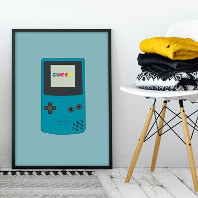 Gameboy Color A4 - Cadre 30x40cm