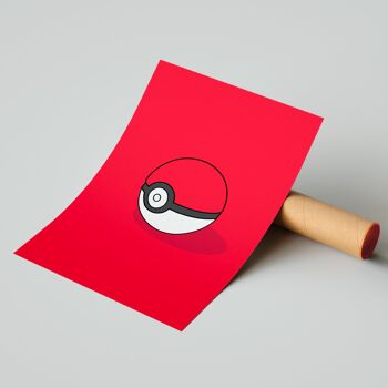 Pokeball A4 - Cadre 30x40cm 2