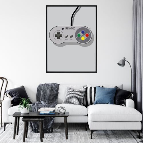 Super Nintendo A4 - Cadre 30x40cm