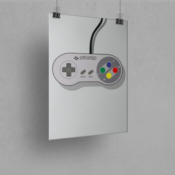 Super Nintendo A4 - Cadre 30x40cm 2