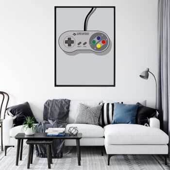 Super Nintendo A3 - Cadre 40x50cm 1