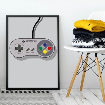 Super Nintendo A3 - Cadre 40x50cm 4