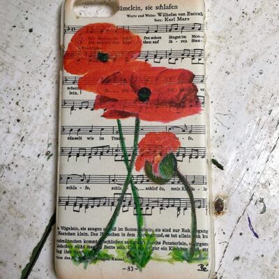 I-Phone X, XS Covers - Red Poppies