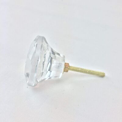 Glass Cabinet/Door Knobs - clear