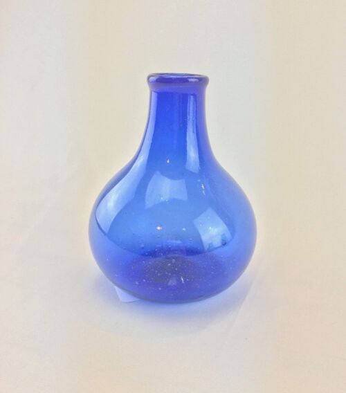 Recycled Glass Vases - Blue and Green - Cobalt Blue
