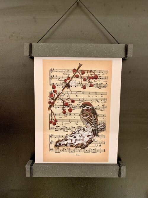 Art Print - Sparrow - Print w/Poster Hanger
