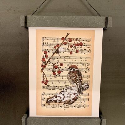 Art Print - Sparrow - Print w/Poster Hanger