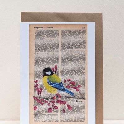 Art Print Cards - Literary Birds - Great Tit