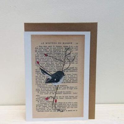 Art Print Cards - Literary Birds - Tomtit