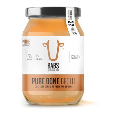 100% bio unflavored mixed bone broth – pure