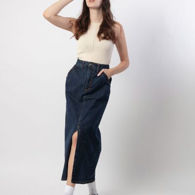 Long Denim Skirt