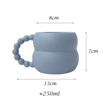 Handmade Ceramic Coffee Cup - Blue