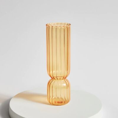 Nordic Small Glass Vase - Orange