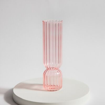 Nordic Small Glass Vase - Pink