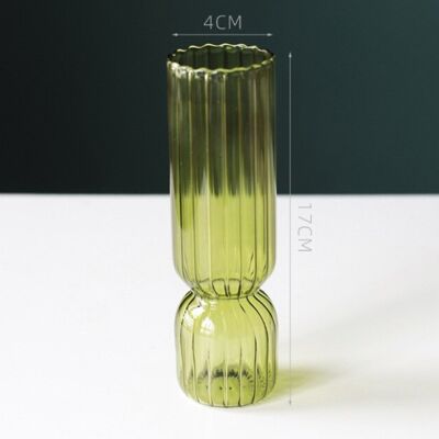 Nordic Small Glass Vase - Green