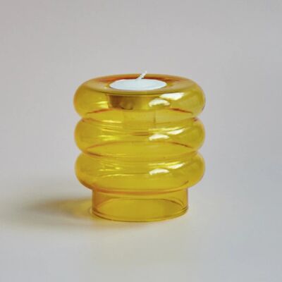 Tealight Taper Candle Holders - Yellow