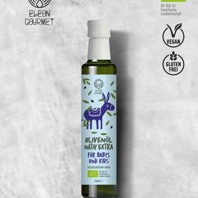 ORGANIC EXTRA VIRGIN OLIVE OIL FOR BABIES AND KIDS “BABY BLUE” 250ML
