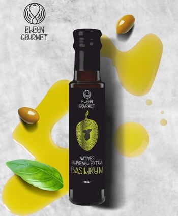 HUILE D'OLIVE AU BASILIC 100ML 1