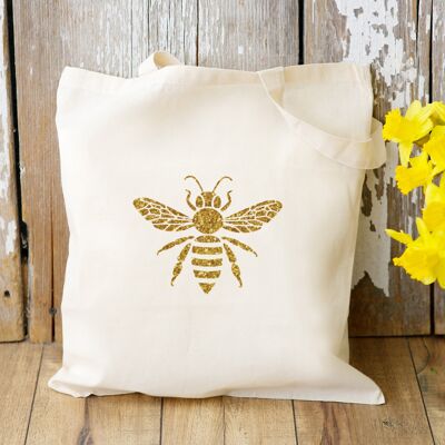Bee Organic Tote Bag