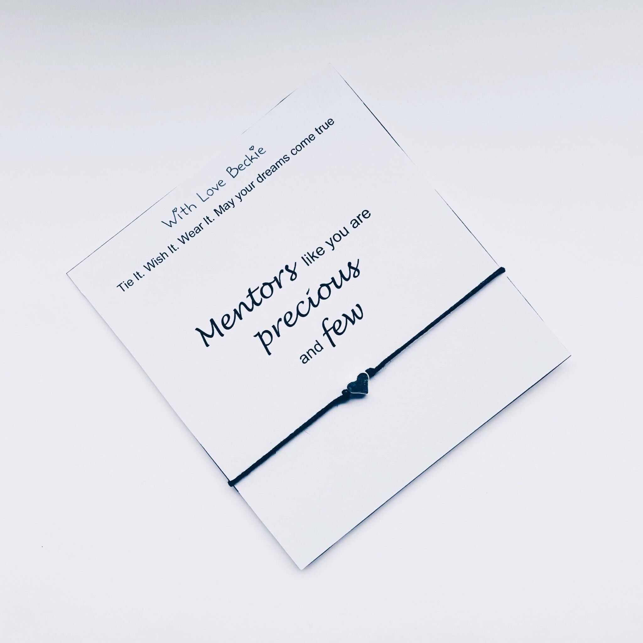Mentors Like You Are Precious & Few Wish String Bracelet