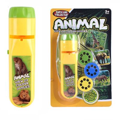 Jouet de projecteur de torche à glissière pour enfants - Animal