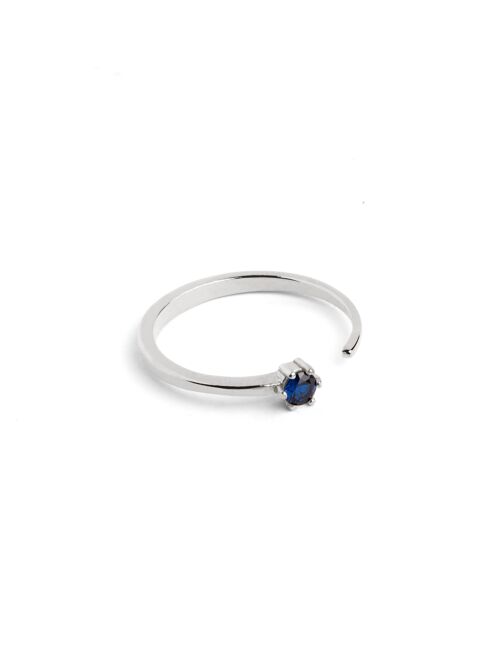 Anillo Sophie Sapphire Plata