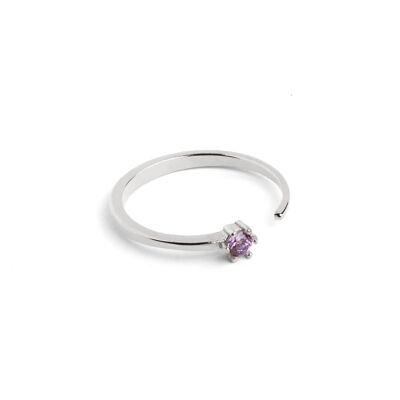 Sophie Lavender Silver Ring