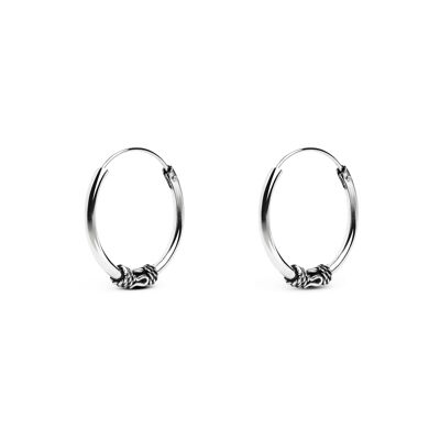 Malawi M Silver Earrings