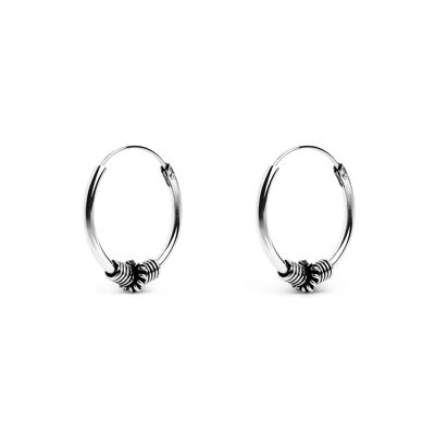 Malawi Spring M Silver Earrings